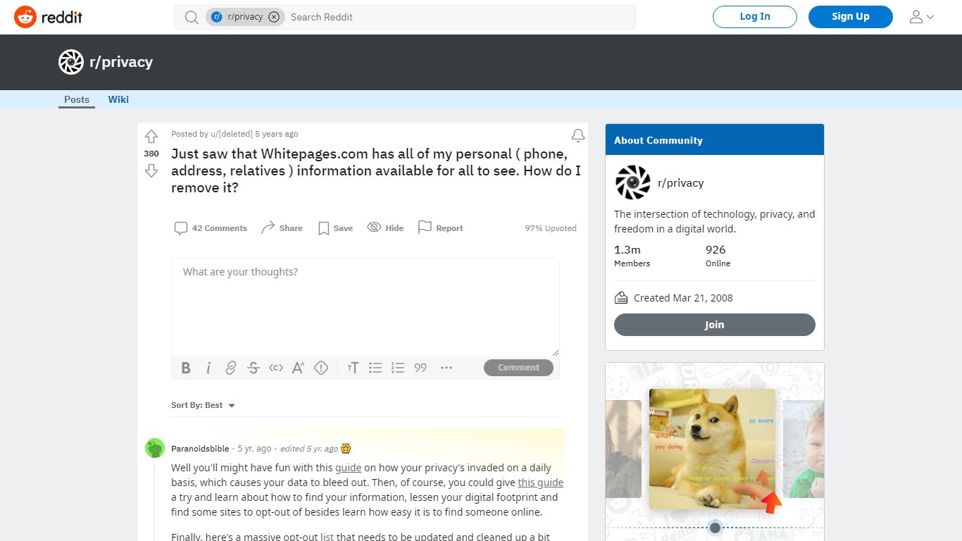 Just saw that Whitepages.com has all of my personal ( phone ... - reddit